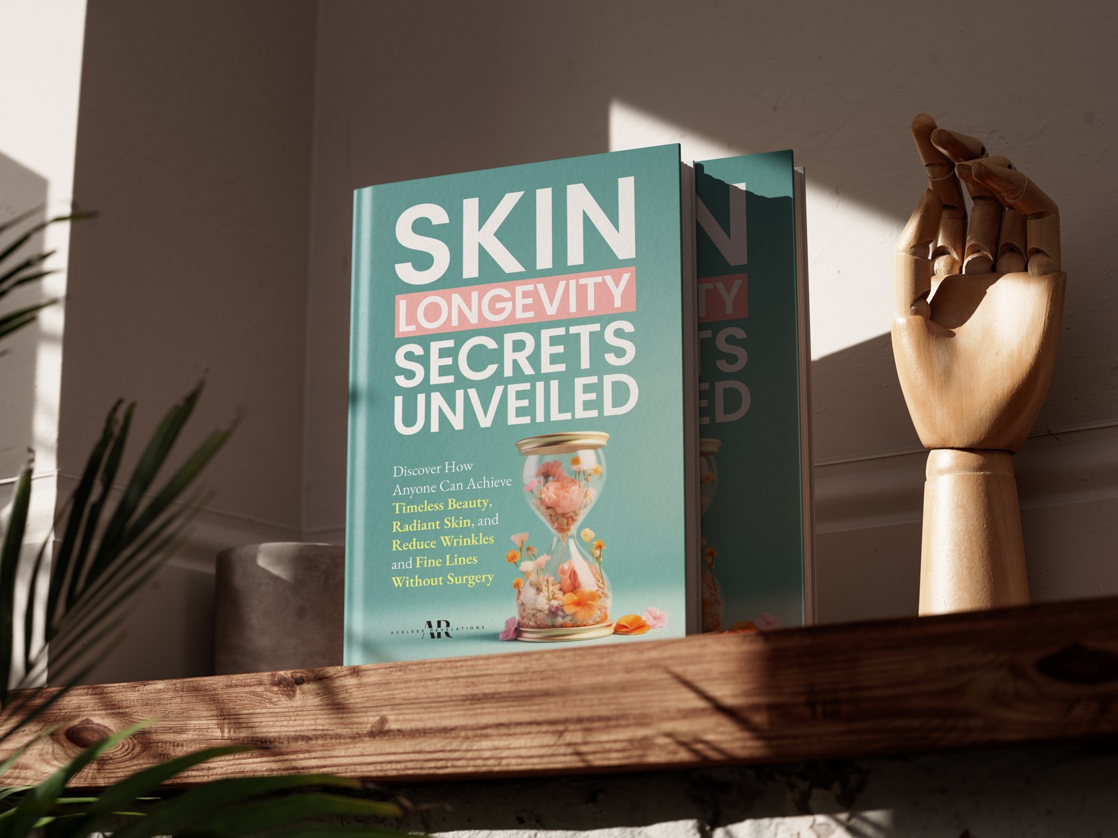 Skin Longevity Secrets Unveiled displayed on a desk