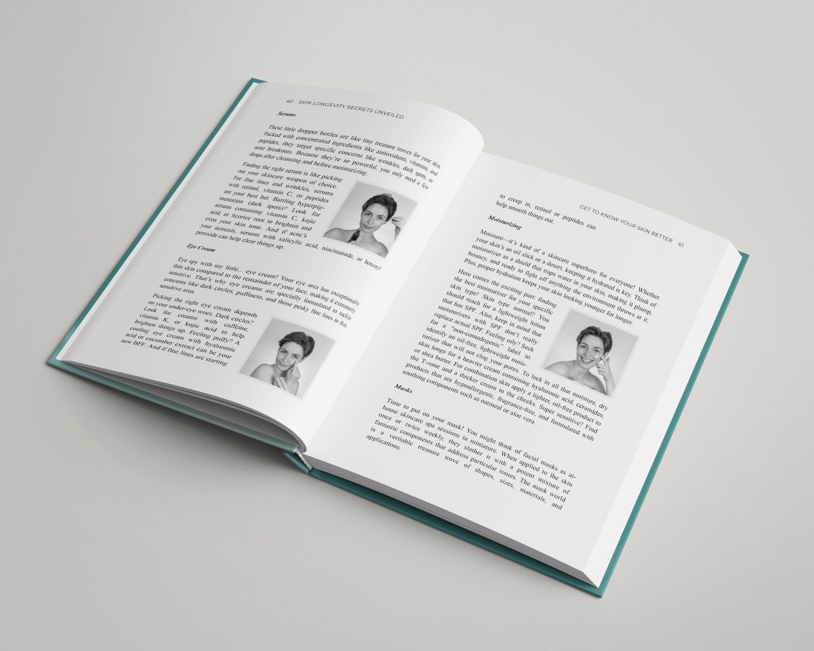 An open spread from Skin Longevity Secrets Unveiled